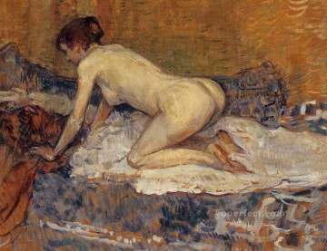  1897 Painting - crouching woman with red hair 1897 Toulouse Lautrec Henri de